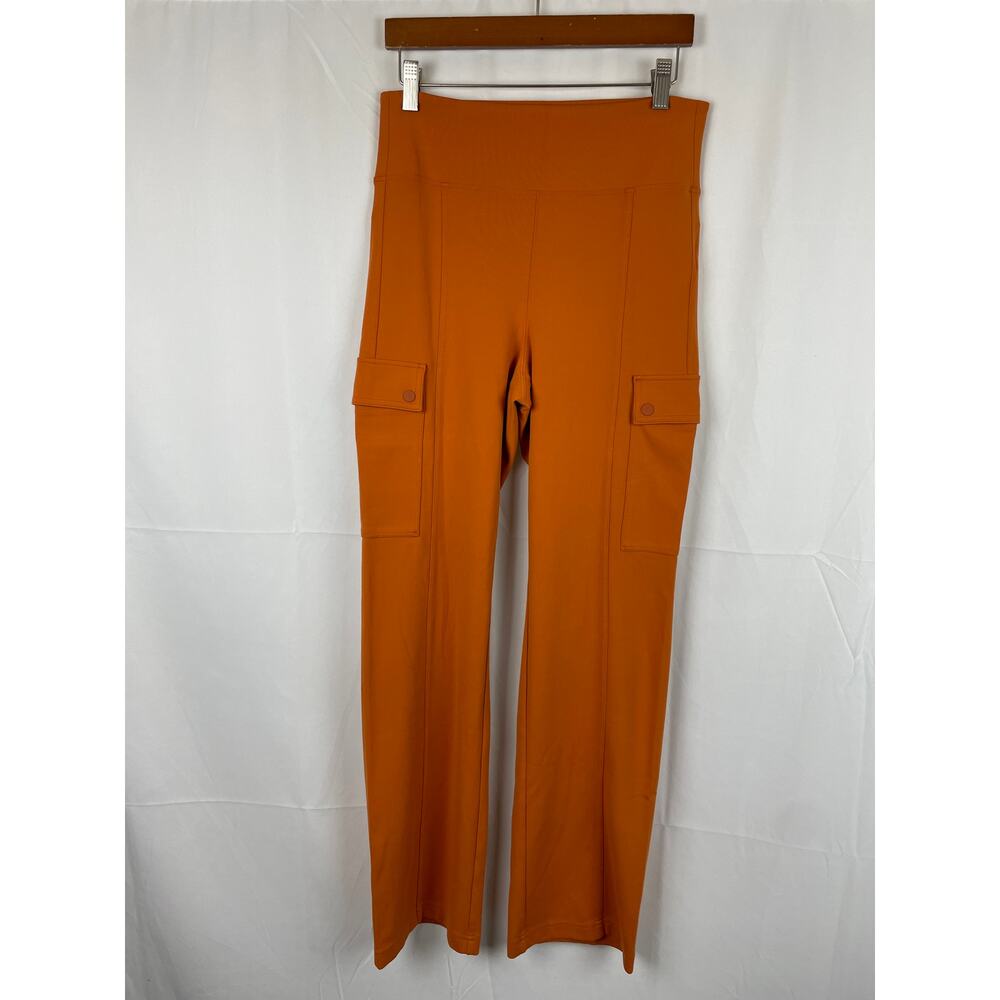 Athleta Womens Delancey Straight Cargo Pant Burnt Orange High Rise 882625 Size S